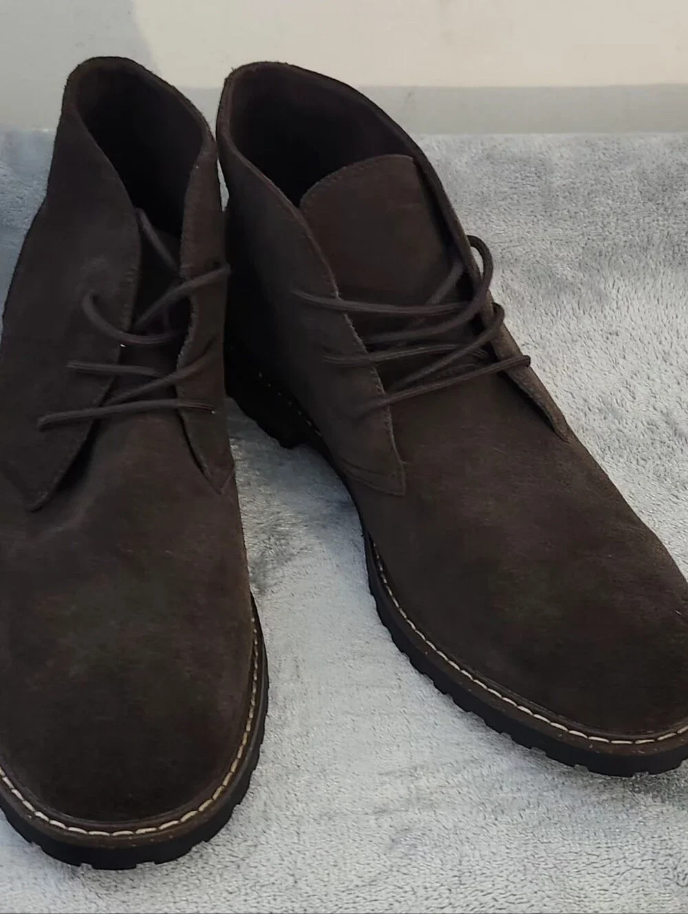 ALDO Macklay Suede Lace-Up  Chukka Boots Size :13 Color :Dark Brown